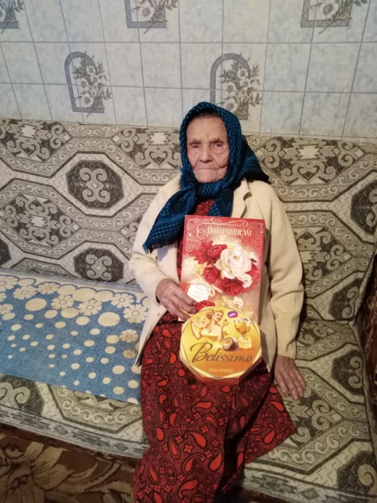 Серебряными волонтерами проведено мероприятие, по поздравлению с 95  летним юбилеем со дня рождения Нины Ильиничны