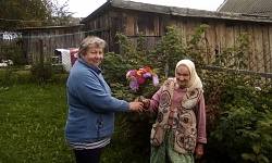 Серебряными волонтерами организовано мероприятие, по поздравлению с 80 летним юбилеем со дня рождения нашей подопечной- Веры Федоровны