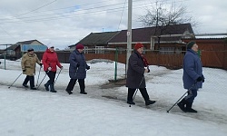 Серебряными волонтерами проведено очередное мероприятие по формированию здорового образа жизни – физкультурные занятия 